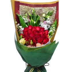 Enchanted Romance Two Dozen Red Roses Bouquet Enchanted Romance Two Dozen Red Roses Bouquet